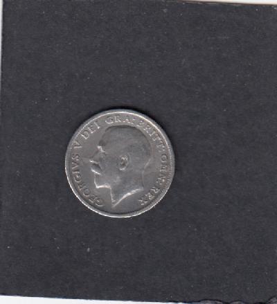 Beschrijving: 6 Pence  GEORGIUS V